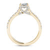 Thumbnail Image 3 of 3/4 CT. T.W. Princess-Cut Diamond Engagement Ring in 14K Gold
