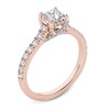 Thumbnail Image 1 of 3/4 CT. T.W. Princess-Cut Diamond Engagement Ring in 14K Rose Gold