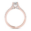 Thumbnail Image 2 of 3/4 CT. T.W. Princess-Cut Diamond Engagement Ring in 14K Rose Gold