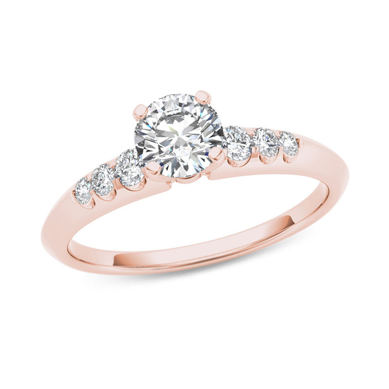3/4 CT. T.W. Diamond Engagement Ring in 14K Rose Gold