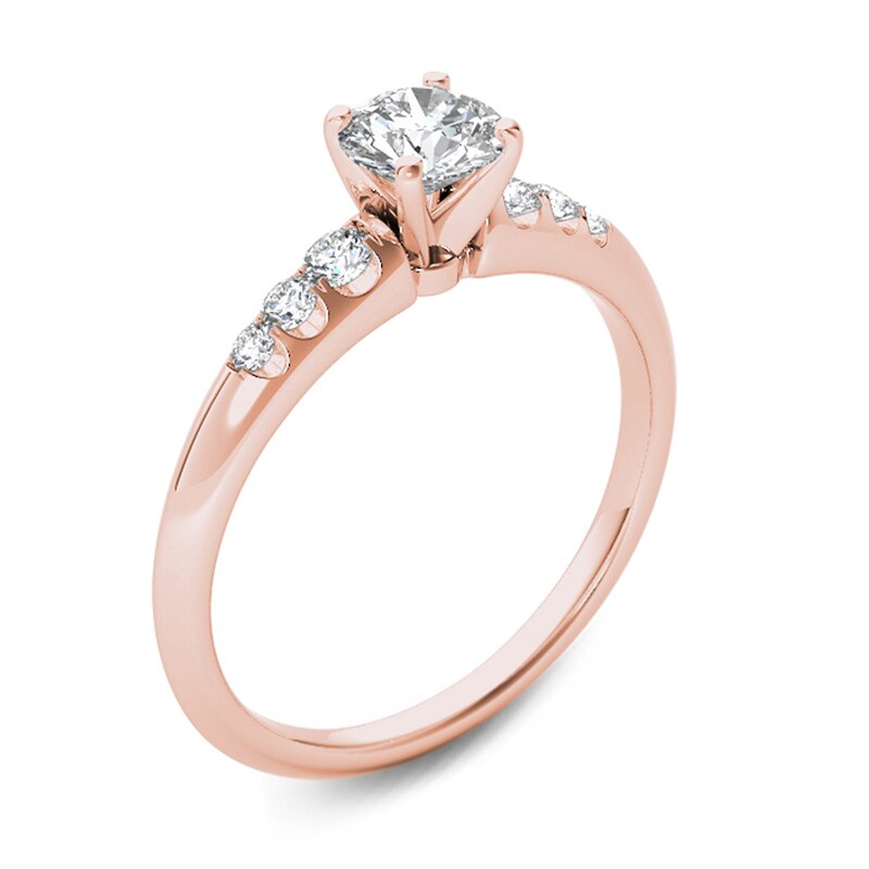 3/4 CT. T.W. Diamond Engagement Ring in 14K Rose Gold
