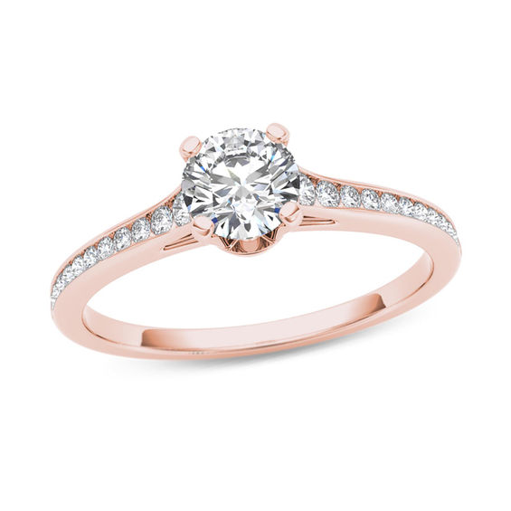 3/4 CT. T.w. Diamond Engagement Ring in 14K Rose Gold