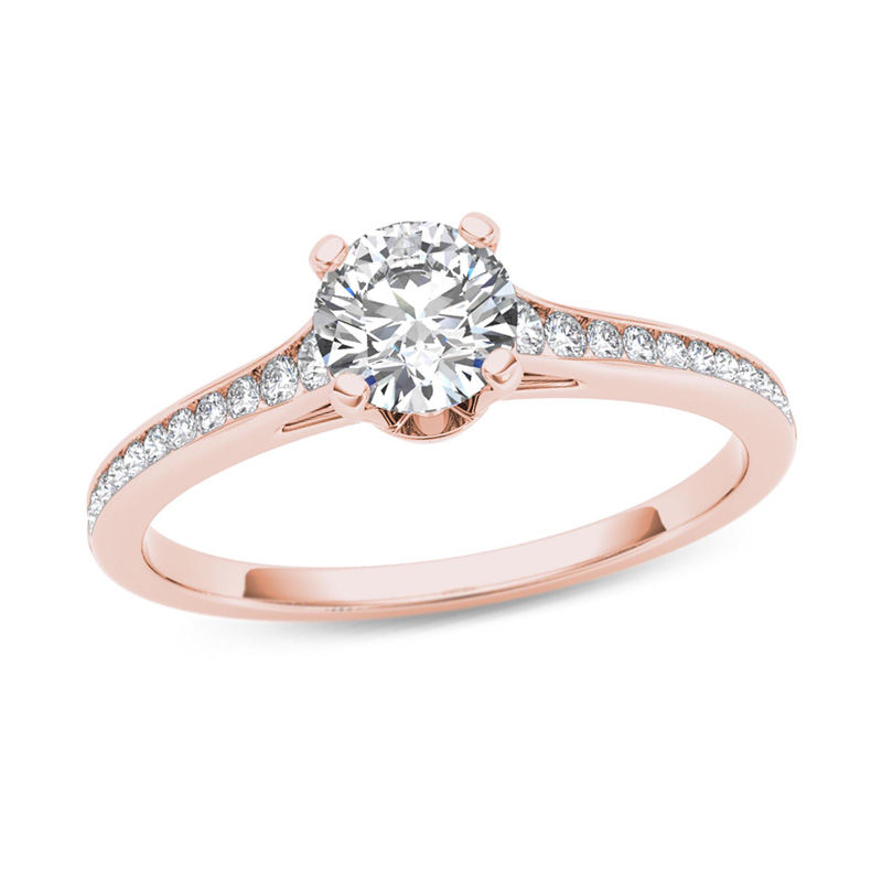 3/4 CT. T.W. Diamond Engagement Ring in 14K Rose Gold