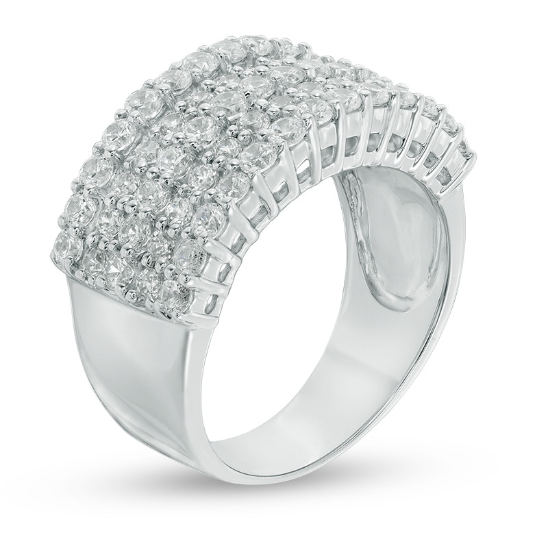 1-1/2 CT. T.W. Diamond Five Row Anniversary Ring in 10K White Gold