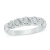 Thumbnail Image 1 of Diamond Accent Five Stone "S" Anniversary Band in 10K White Gold