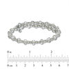 Thumbnail Image 2 of Chrysalis 6.0mm Grey Crystal Adjustable Bangle in Stainless Steel