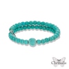 Thumbnail Image 0 of Chrysalis 10.0mm Created Turquoise Adjustable Bangle in Stainless Steel