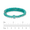Thumbnail Image 2 of Chrysalis 10.0mm Created Turquoise Adjustable Bangle in Stainless Steel