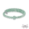 Thumbnail Image 1 of Chrysalis 10.0mm Amazonite Adjustable Bangle in Stainless Steel