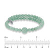 Thumbnail Image 2 of Chrysalis 10.0mm Amazonite Adjustable Bangle in Stainless Steel