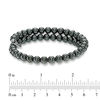 Thumbnail Image 2 of Chrysalis 6.0mm Hematite Adjustable Bangle in Stainless Steel