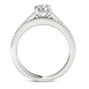 Thumbnail Image 3 of 1 CT. T.W. Diamond Split Shank Bridal Set in 14K White Gold