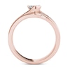 Thumbnail Image 2 of 1/2 CT. T.W. Diamond Bypass Bridal Set in 14K Rose Gold