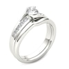 Thumbnail Image 2 of 1/2 CT. T.W. Diamond Bypass Bridal Set in 14K White Gold
