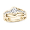 Thumbnail Image 0 of 1/2 CT. T.W. Diamond Bypass Bridal Set in 14K Gold