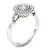 Thumbnail Image 1 of 5/8 CT. T.W. Diamond Frame Vintage-Style Engagement Ring in 14K White Gold