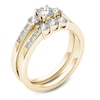 Thumbnail Image 1 of 1 CT. T.W. Diamond Three Stone Bridal Set in 14K Gold