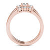 Thumbnail Image 2 of 1 CT. T.W. Diamond Three Stone Bridal Set in 14K Rose Gold