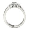 Thumbnail Image 3 of 1 CT. T.W. Diamond Three Stone Bridal Set in 14K White Gold