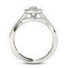 Thumbnail Image 3 of 3/4 CT. T.W. Quad Princess-Cut Diamond Bridal Set in 14K White Gold