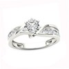 Thumbnail Image 0 of 3/4 CT. T.W. Diamond Crossover Engagement Ring in 14K White Gold