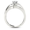 Thumbnail Image 3 of 3/4 CT. T.W. Diamond Crossover Engagement Ring in 14K White Gold