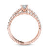Thumbnail Image 2 of 1 CT. T.W. Princess-Cut Diamond Bridal Set in 14K Rose Gold