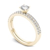 Thumbnail Image 2 of 3/4 CT. T.W. Diamond Bridal Set in 14K Gold