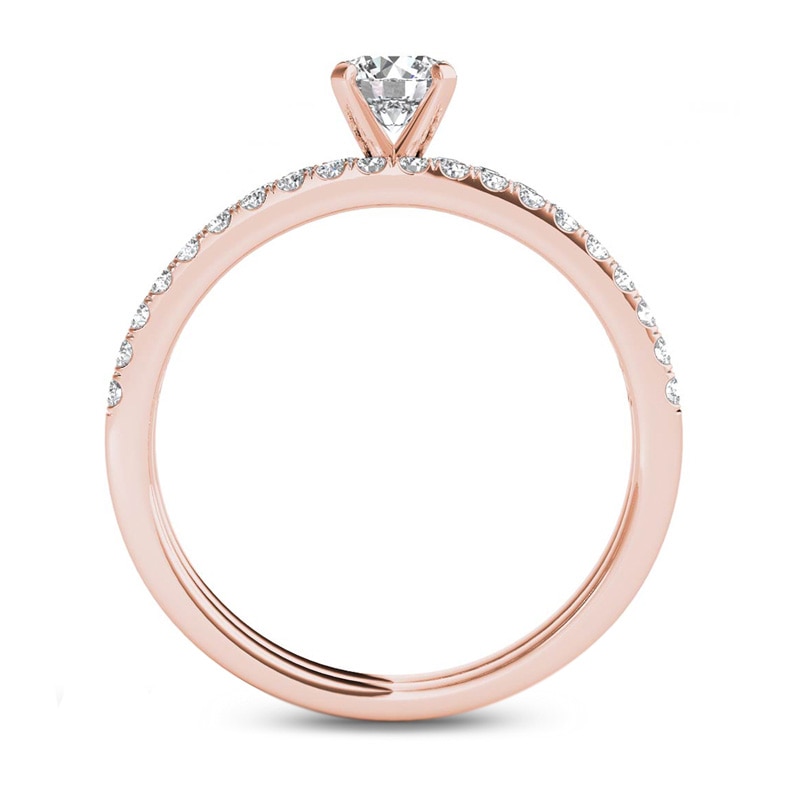 3/4 CT. T.W. Diamond Bridal Set in 14K Rose Gold