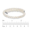 Thumbnail Image 2 of Chrysalis 6.0mm Freshwater Cultured Pearl Adjustable Bangle in Stainless Steel
