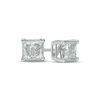 Thumbnail Image 0 of 1/10 CT. T.W. Princess-Cut Diamond Solitaire Stud Earrings in 14K White Gold (I/I2)