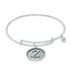 Thumbnail Image 1 of Chrysalis Cubic Zirconia "Z" Initial Charm Adjustable Bangle in Sterling Silver