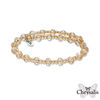 Thumbnail Image 1 of Chrysalis 6.0mm Yellow Crystal Adjustable Bangle in Stainless Steel