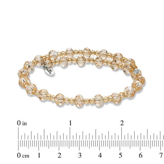 Chrysalis 6.0mm Yellow Crystal Adjustable Bangle in Stainless Steel