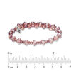 Thumbnail Image 2 of Chrysalis 6.0mm Purple Crystal Adjustable Bangle in Stainless Steel