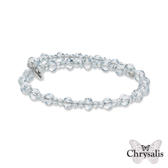 Chrysalis 6.0mm Crystal Adjustable Bangle in Stainless Steel