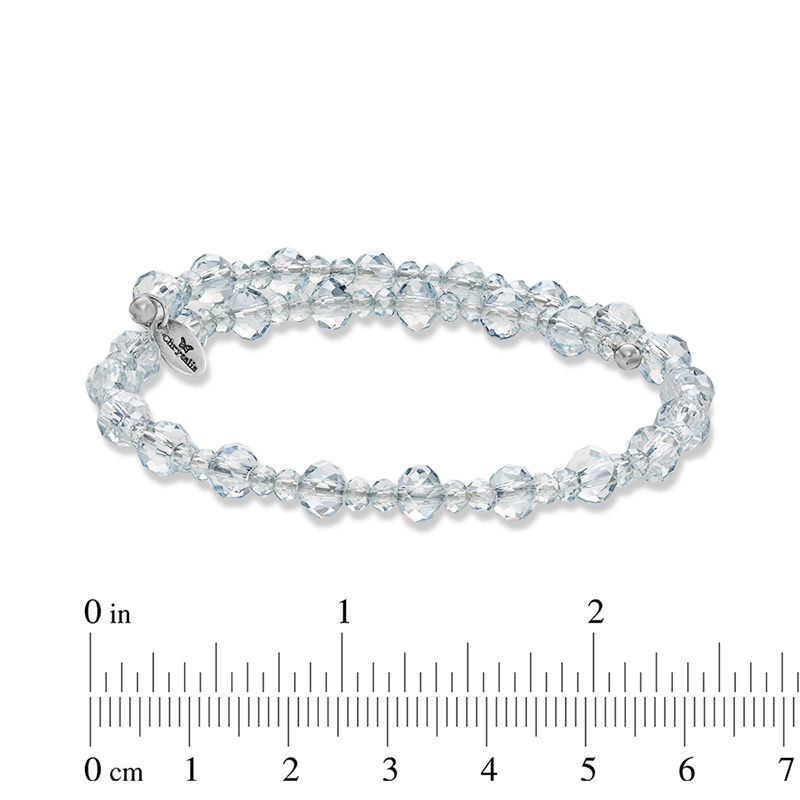 Main Image 2 of Chrysalis 6.0mm Crystal Adjustable Bangle in Stainless Steel