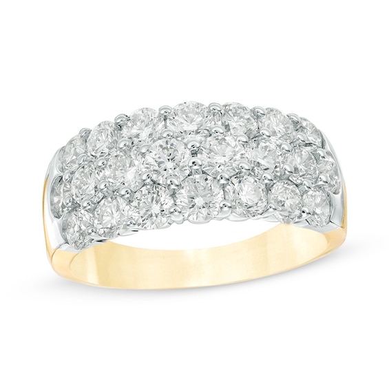 2-3/8 CT. T.w. Diamond Three Row Anniversary Ring in 14K Gold
