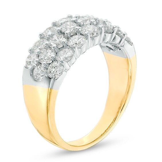 2-3/8 CT. T.w. Diamond Three Row Anniversary Ring in 14K Gold