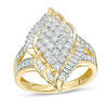 Thumbnail Image 1 of 1 CT. T.W. Diamond Composite Flame Ring in 10K Gold