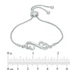 Thumbnail Image 2 of Open Hearts by Jane Seymour™ Bolo Bracelet in Sterling Silver - 9.5"