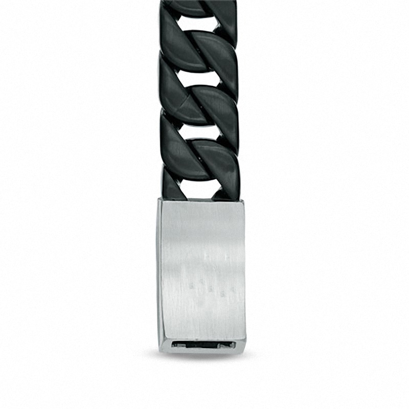 Main Image 2 of Men's Compass Star Bracelet in Two-Tone Stainless Steel and 10K Gold - 8.5&quot;