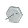 Thumbnail Image 2 of 1/5 CT. T.W. Diamond Hexagonal Stud Earrings in Stainless Steel