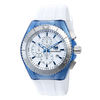 Thumbnail Image 1 of Men's TechnoMarine Original Cruise Silicone Strap Chronograph Watch with Silver-Tone Dial (Model: TM-115052)