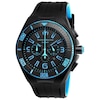 Thumbnail Image 0 of Men's TechnoMarine Night Vision Cruise Silicone Strap Black IP Chronograph Watch with Black Dial (Model: TM-115058)