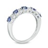 Thumbnail Image 2 of Tanzanite and Diamond Accent Five Stone Band in 14K White Gold