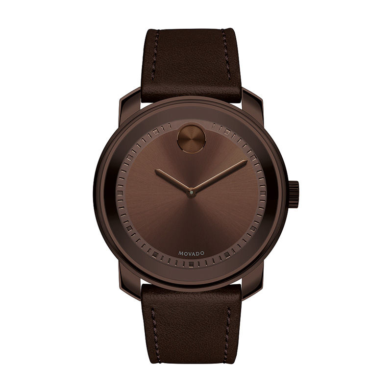 Men’s Movado Bold® Brown IP Strap Watch (Model: 3600377)