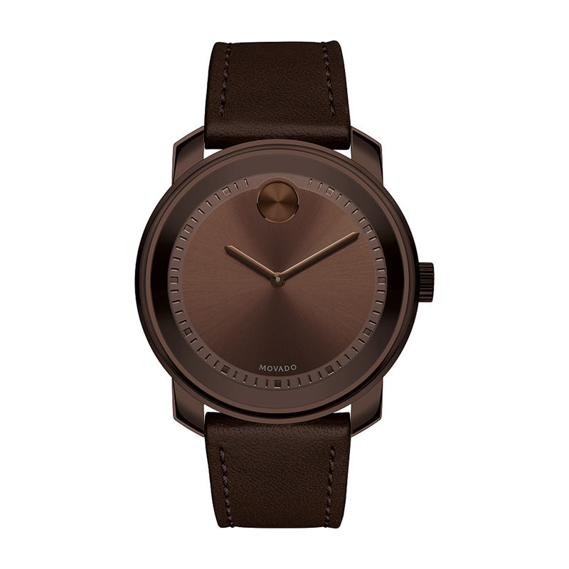 Main Image 1 of Men’s Movado Bold® Brown IP Strap Watch (Model: 3600377)
