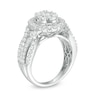 Thumbnail Image 1 of 1-1/2 CT. T.W. Composite Diamond Oval Frame Engagement Ring in 14K White Gold