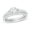 Thumbnail Image 0 of 3/4 CT. T.W. Diamond Split Shank Bridal Set in 14K White Gold